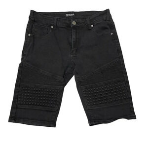 CJ Black Premium Bermuda Jean Shorts Size 30‎ Black Denim
